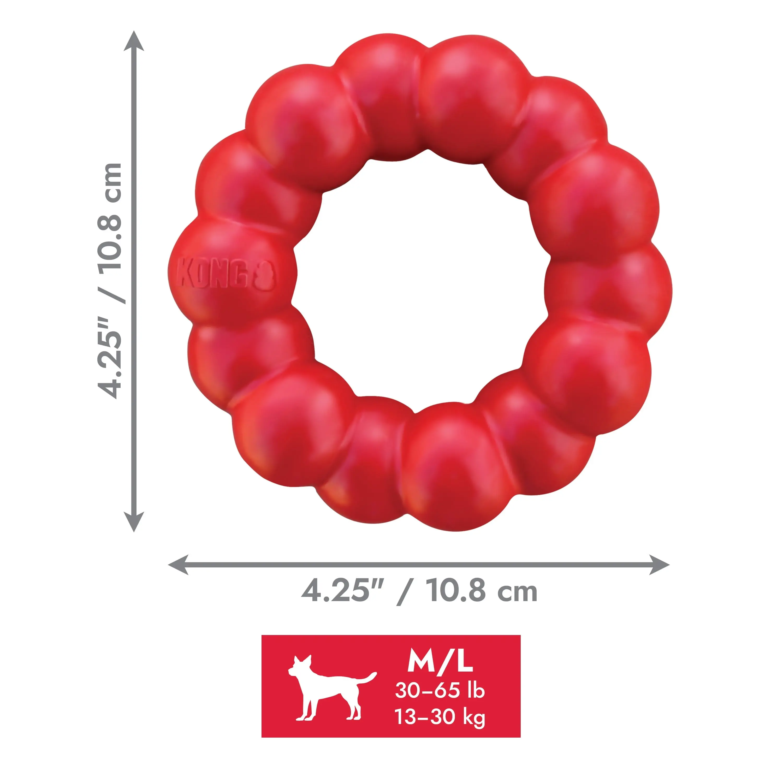 ® Ring Dog Toy, Medium/Large - Image 5