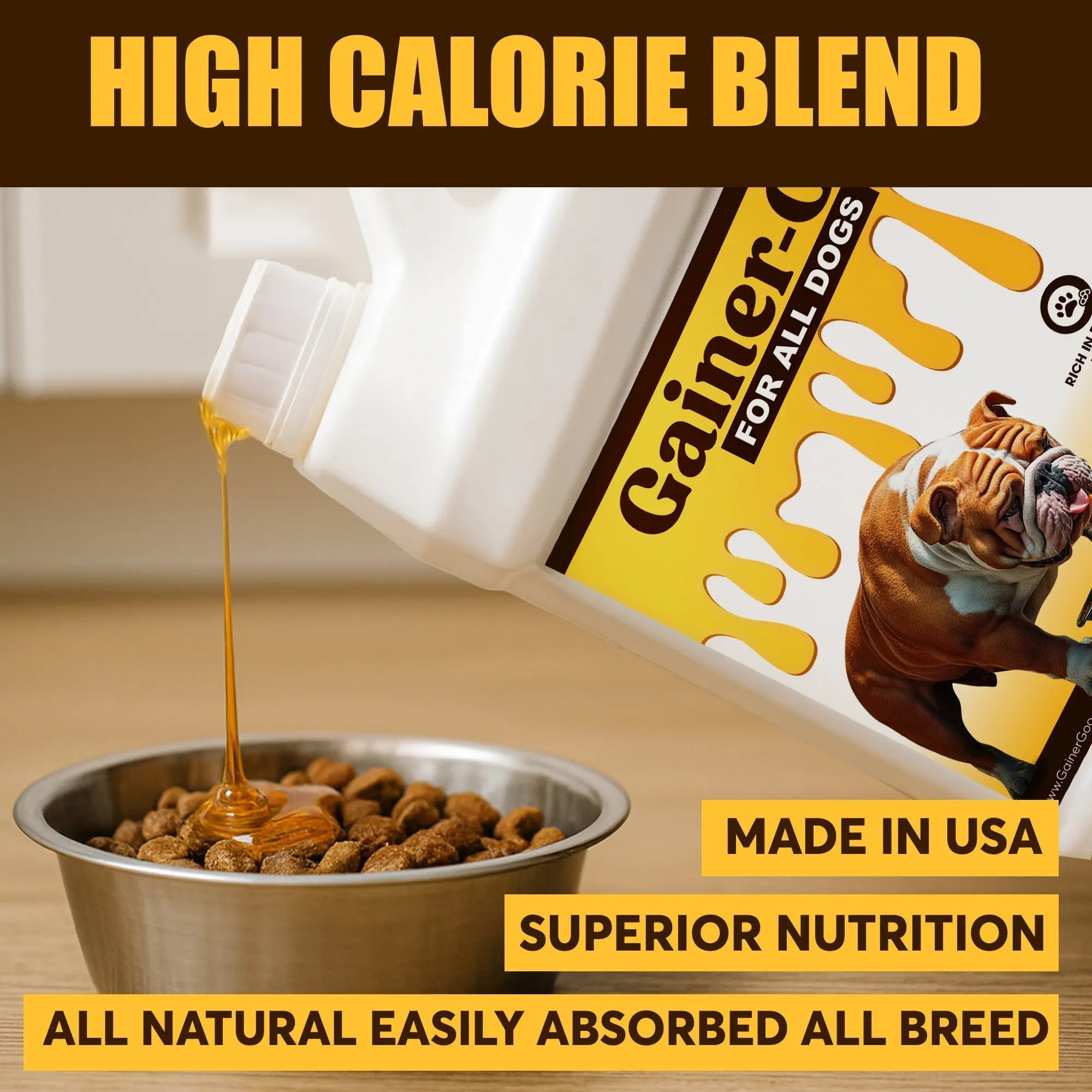 (64oz) Gainer-GOO (for All Breeds) High Calorie Fat Liquid Weight Gainer - Image 2