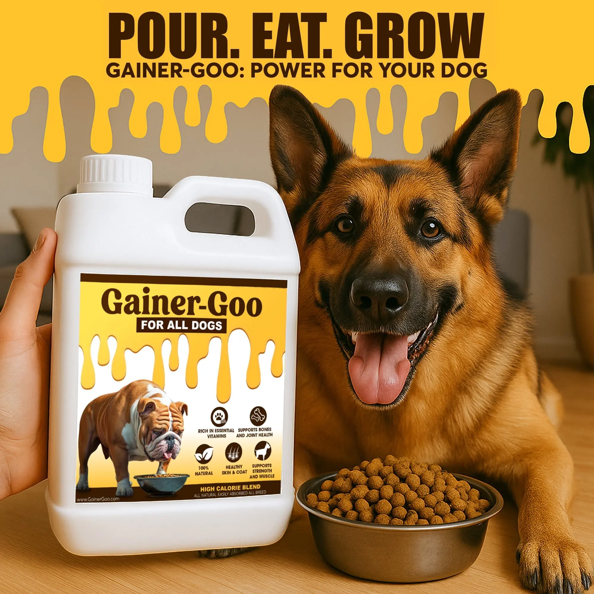 (64oz) Gainer-GOO (for All Breeds) High Calorie Fat Liquid Weight Gainer - Image 5