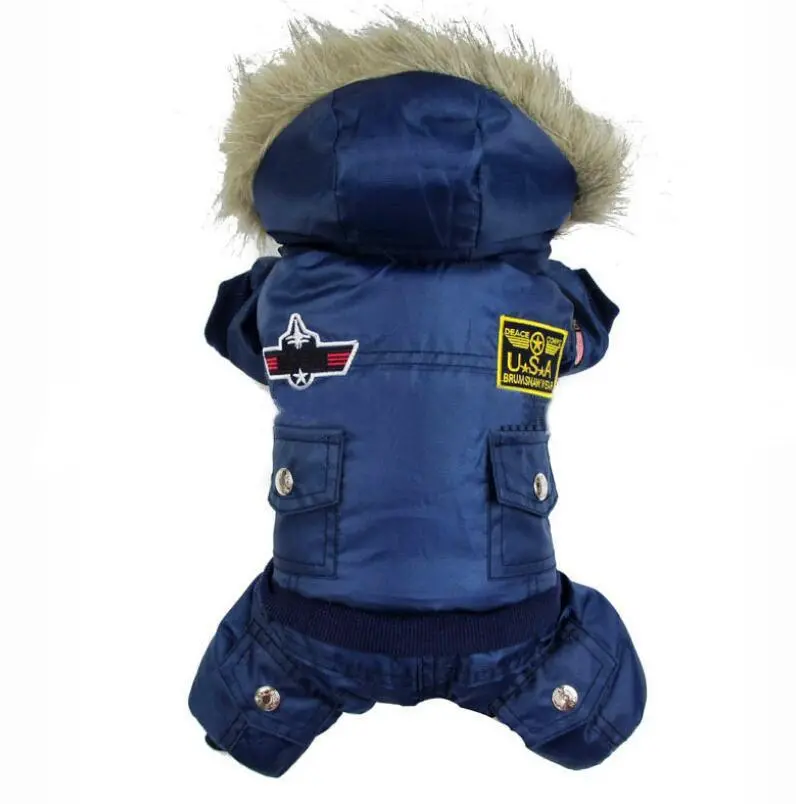 Air Force Inspired Four-Legged Pet Suit - Stylish Autumn And Winter Coats For Dogs - Image 5