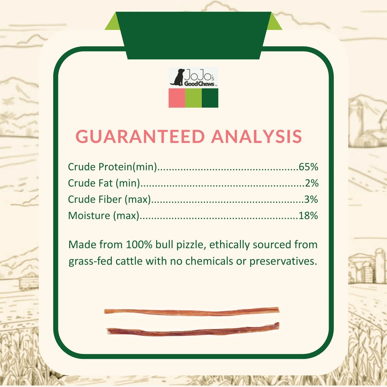 All-Natural Beef Bully Stick Dog Treats – Nutrient-Rich, and High-Protein – 12-Inch Thin (25/Case) - Image 4