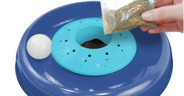 Bergan Cyclone Catnip Cat Toy Aqua, Mulberry, 1ea - Image 4