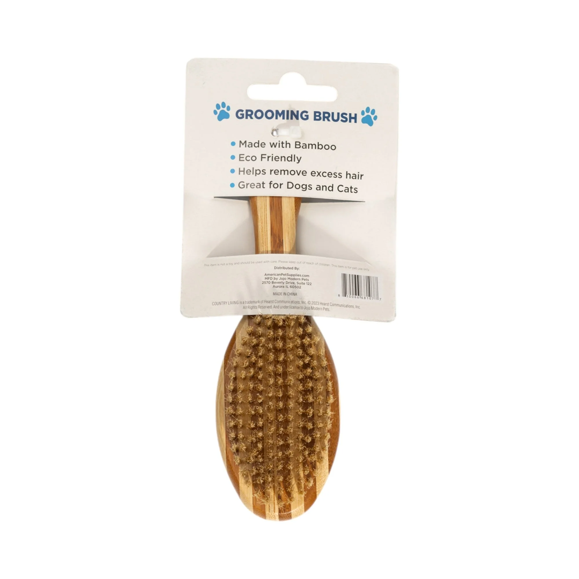 Country Living Dual-Sided Natural Wood Dog Brush - Ergonomic, Durable & Versatile - Image 4