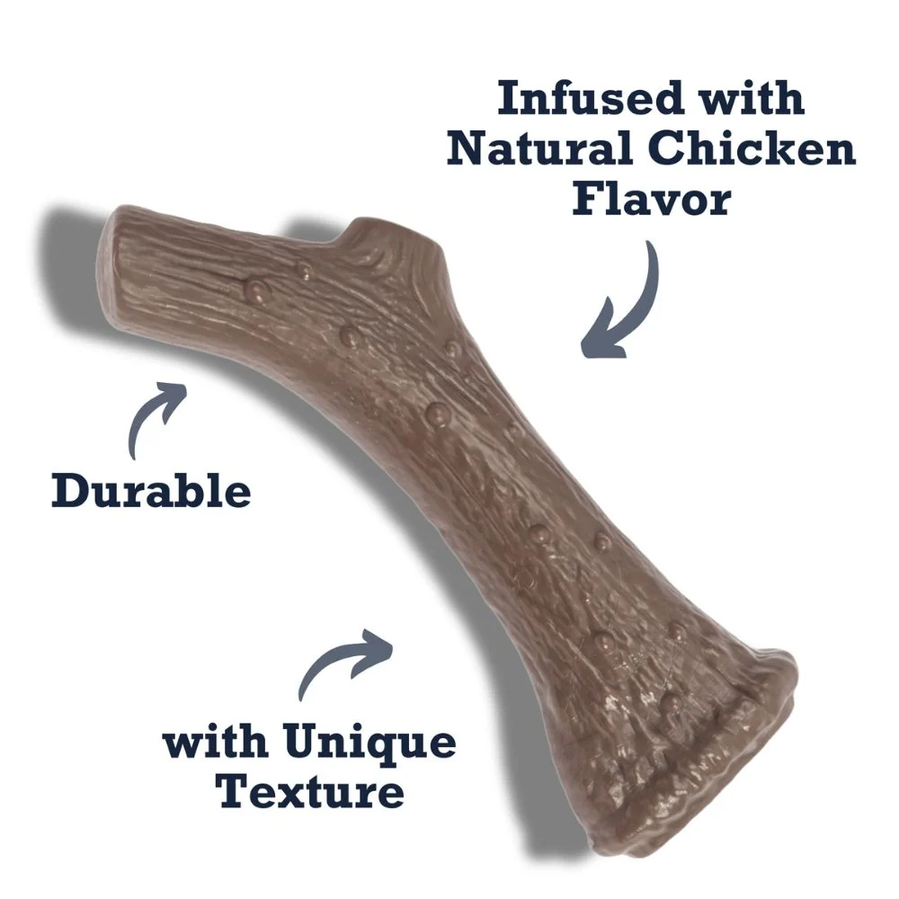 Country Living Nylon Antler Dog Chew Toy – with Natural Chicken Flavor - Image 11