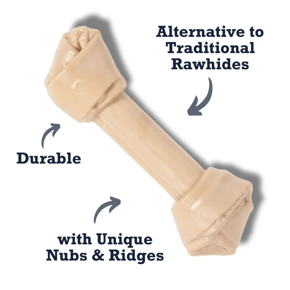 Country Living Nylon Bone Dog Chew Toy – Durable Rawhide-Shaped - Image 9