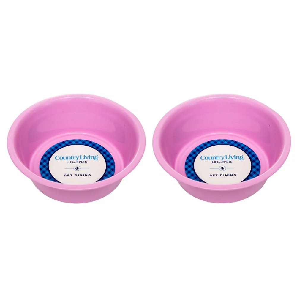 Country Living Set of 2 Coated Stainless Steel Heavy Dog Bowls - Ideal for Medium to Large Breeds - Image 11