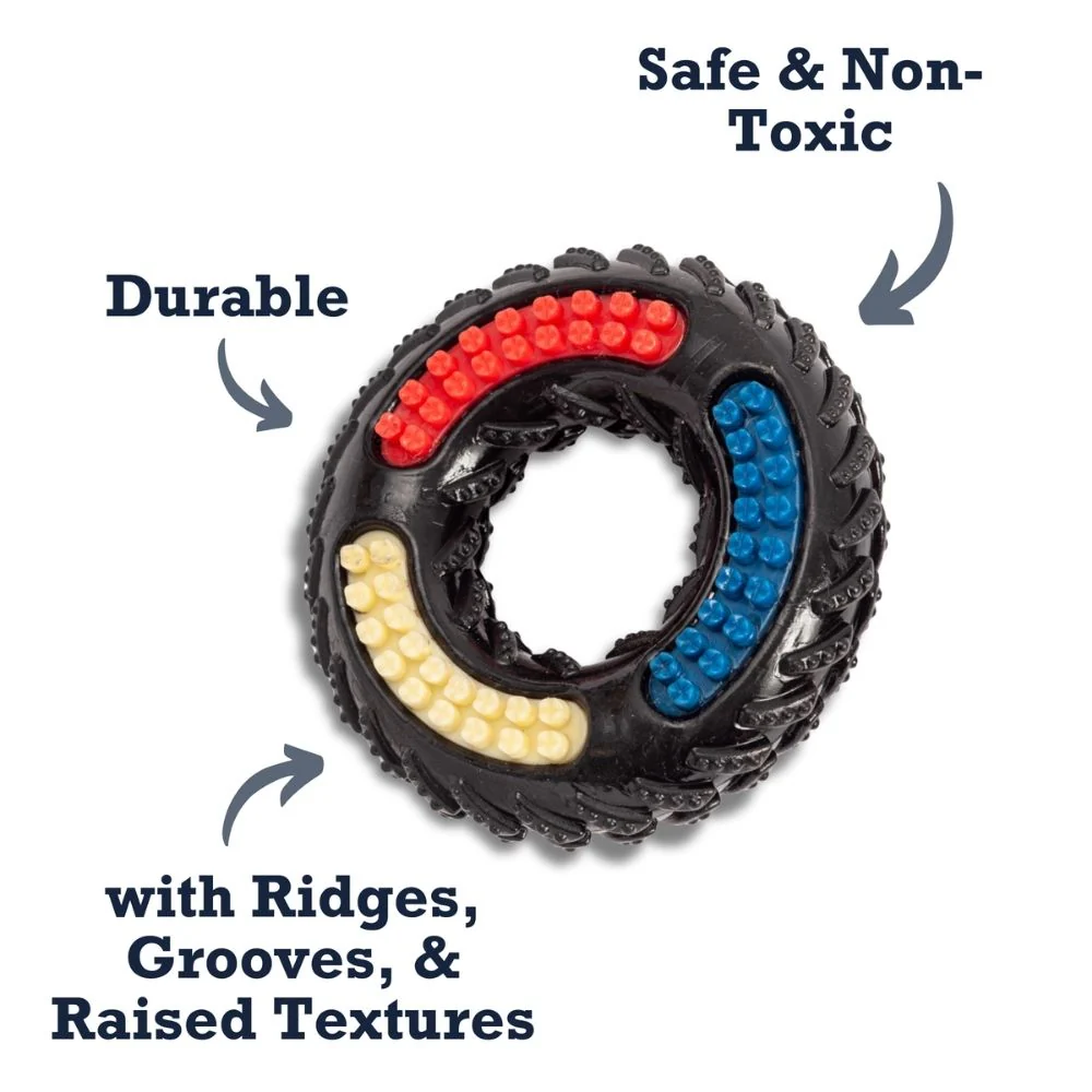 Country Living 'Tire of Fun' TPR Textured Dog Chew Toy - Durable, Non-Toxic, and Interactive Playtime for Dogs - Image 5