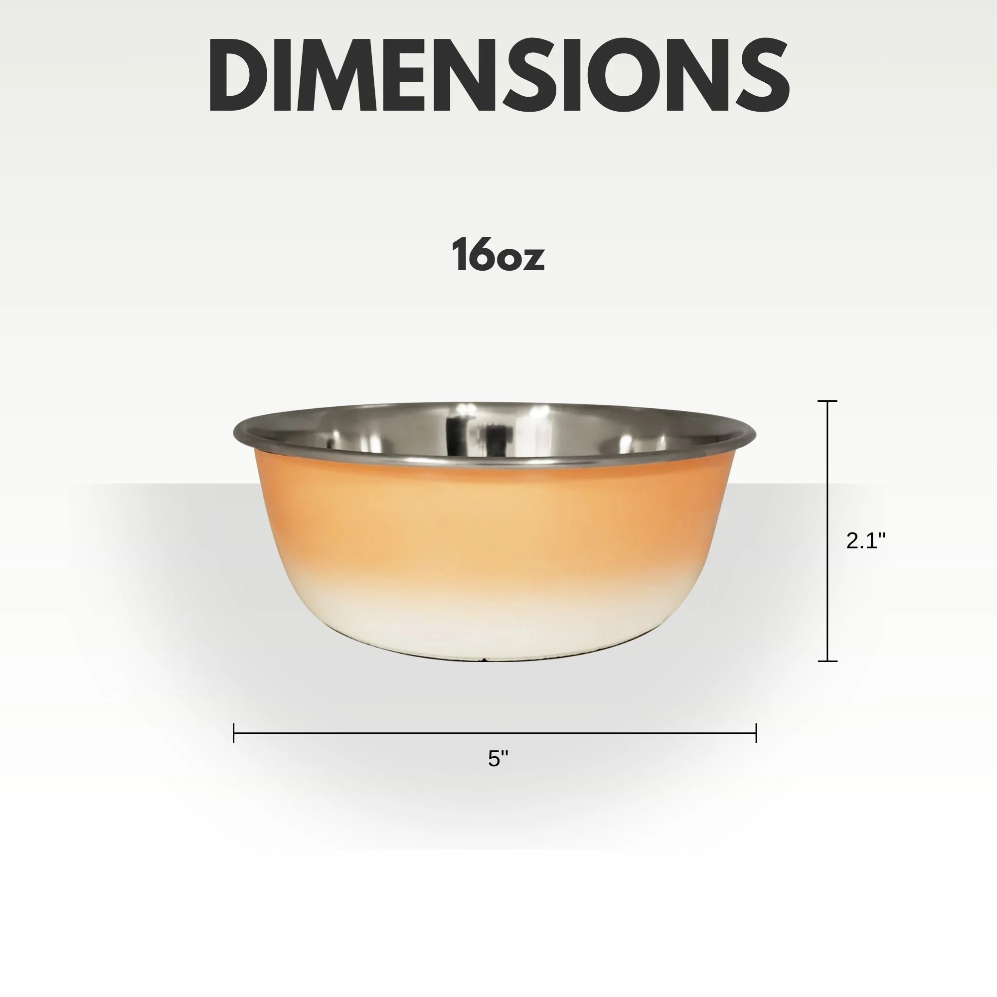 Deep Dog Bowl β Stainless Steel Bowl, Ideal for Small, Medium & Large Dogs β Peach Coral - Image 3