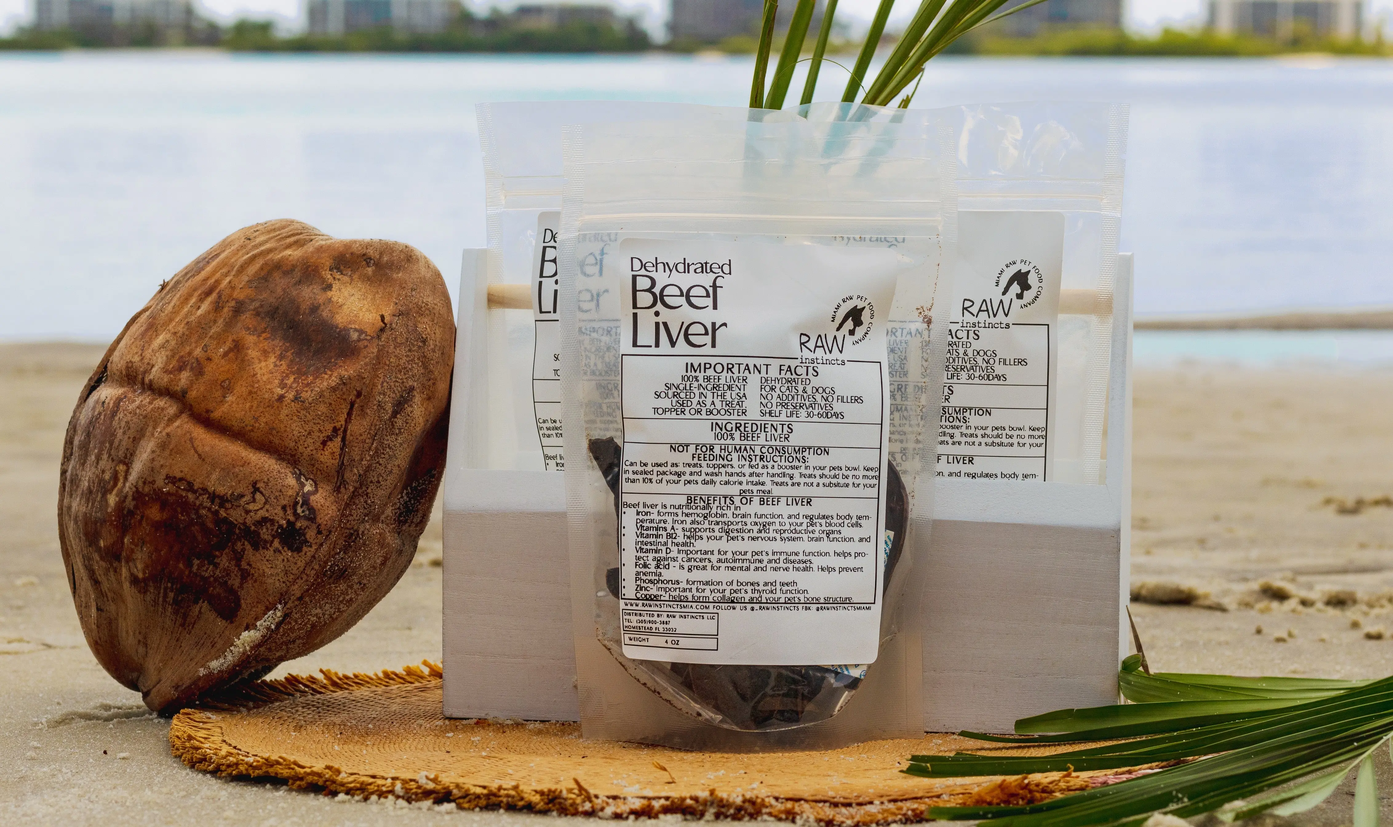 Dehydrated Beef Liver for Cats & Dogs — 100% Single Ingredient | Raw Instincts Florida | 3.5 oz - Image 2