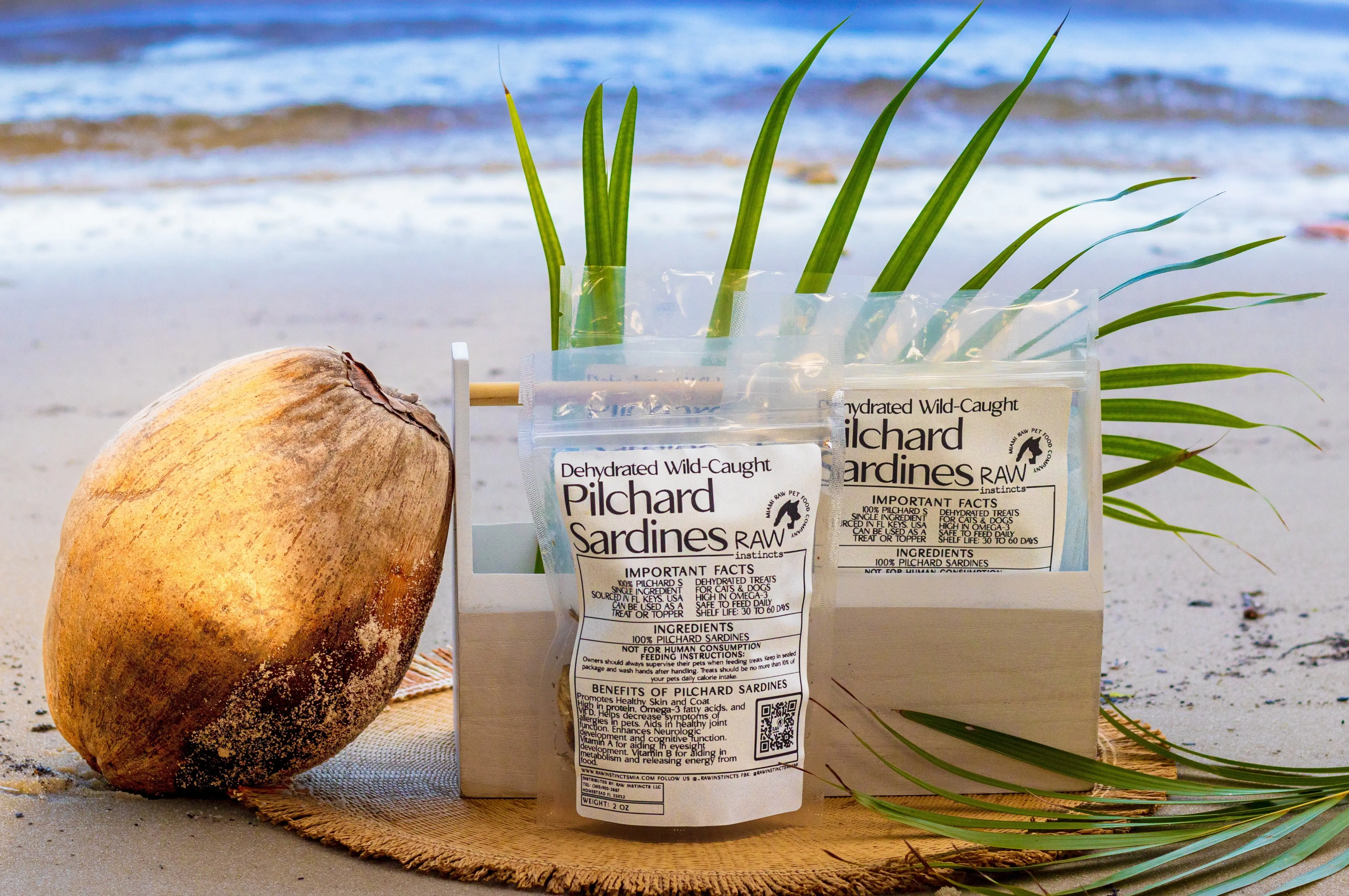 Dehydrated Wild Caught Pilchard Sardines for Cats & Dogs — 100% Single Ingredient | Raw Instincts Florida | 2 oz - Image 2