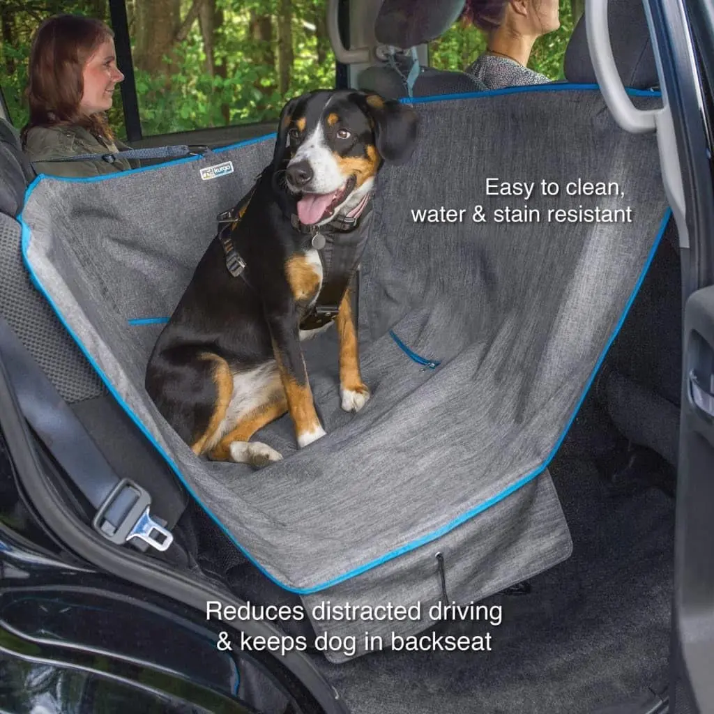 Heather Half Hammock, Half Car Seat Cover for Pets, Car Hammocks for Dogs, Water-Resistant, 27.5" Wide (Heather Grey) - Image 4