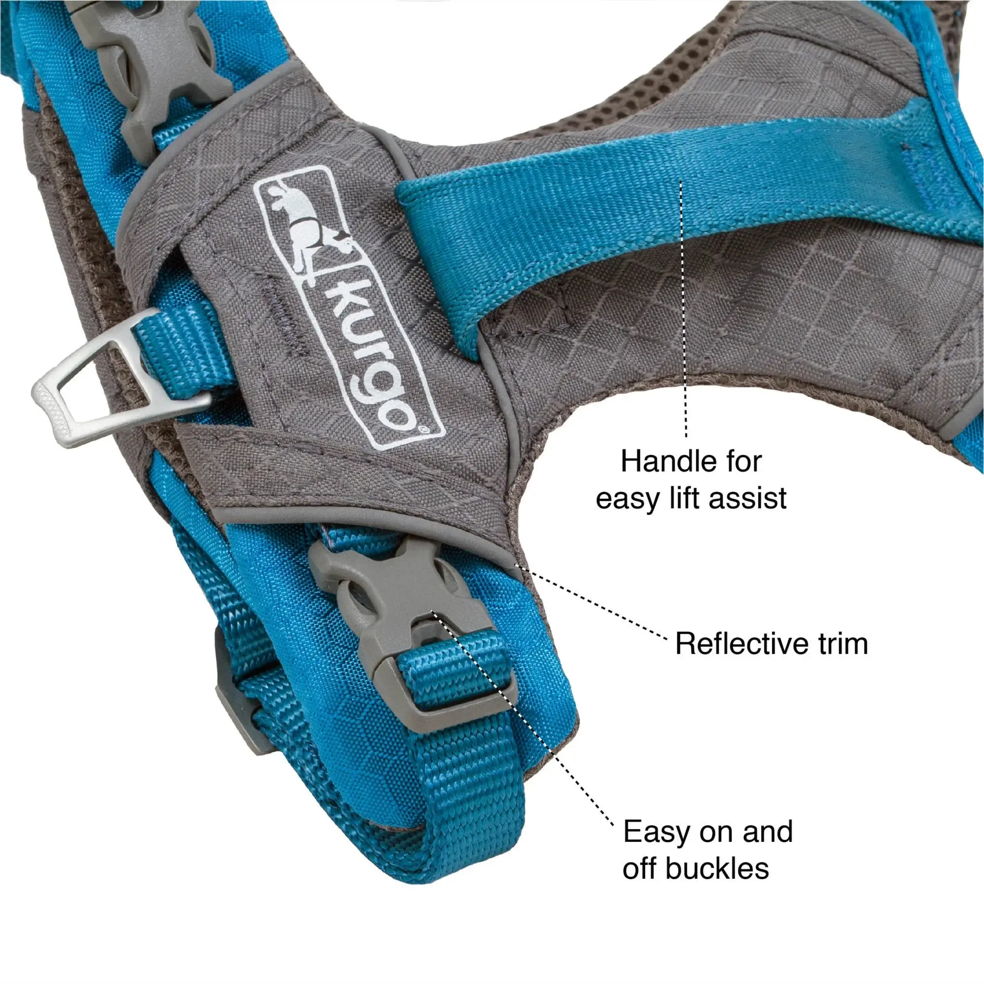 Journey Air Dog Harness, Vest Harnesses for Dogs, Pet Hiking Harness for Running & Walking, Reflective, Padded, Includes Control Handle, No Pull Front Clip (Orange, Small) - Image 4