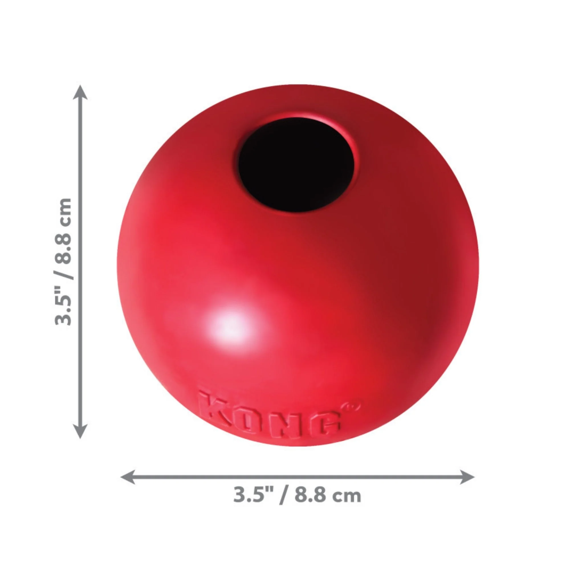 KONG Ball w/Hole 1ea/MD/LG - Image 2