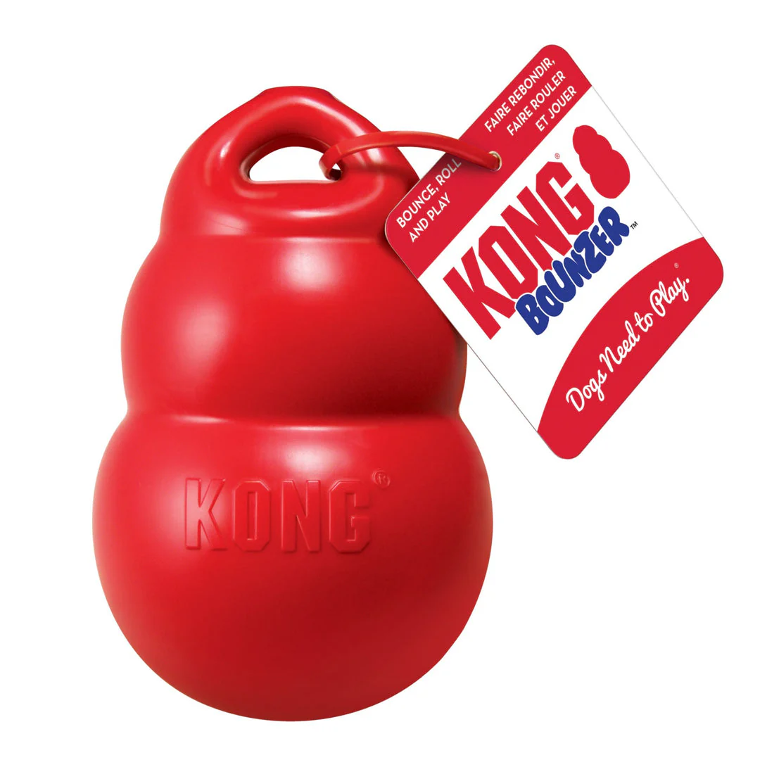 KONG Bounzer Dog Toy Red 1ea/MD - Image 2