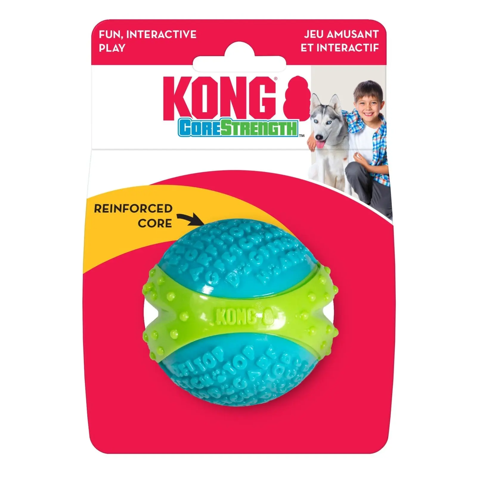 Kong Corestrength Large Green Dog Chew Ball Dental Care Fetch Toy for Dogs - Image 7
