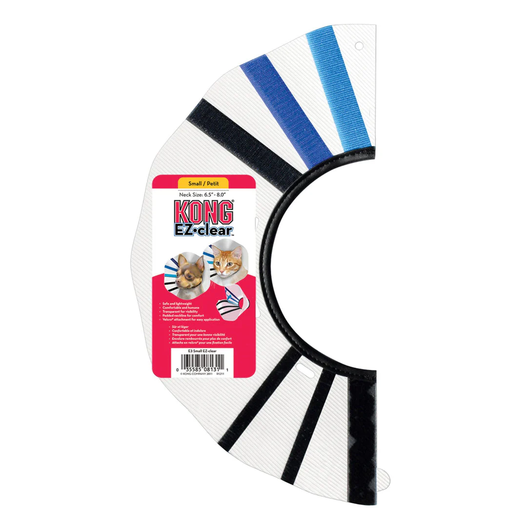 KONG E-Collar Clear/Blue/Black 1ea/SM - Image 2