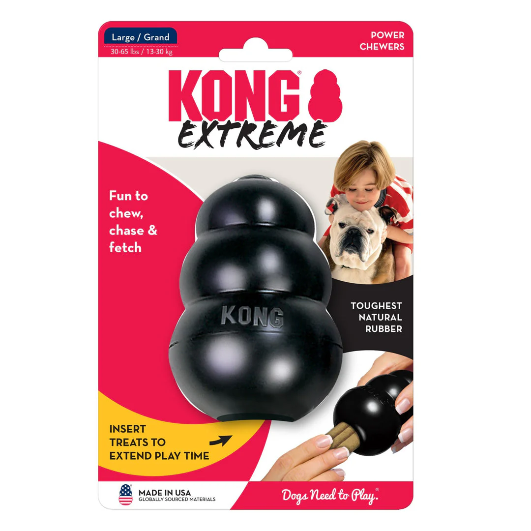 KONG Extreme Dog Toy Black 1ea/LG - Image 2