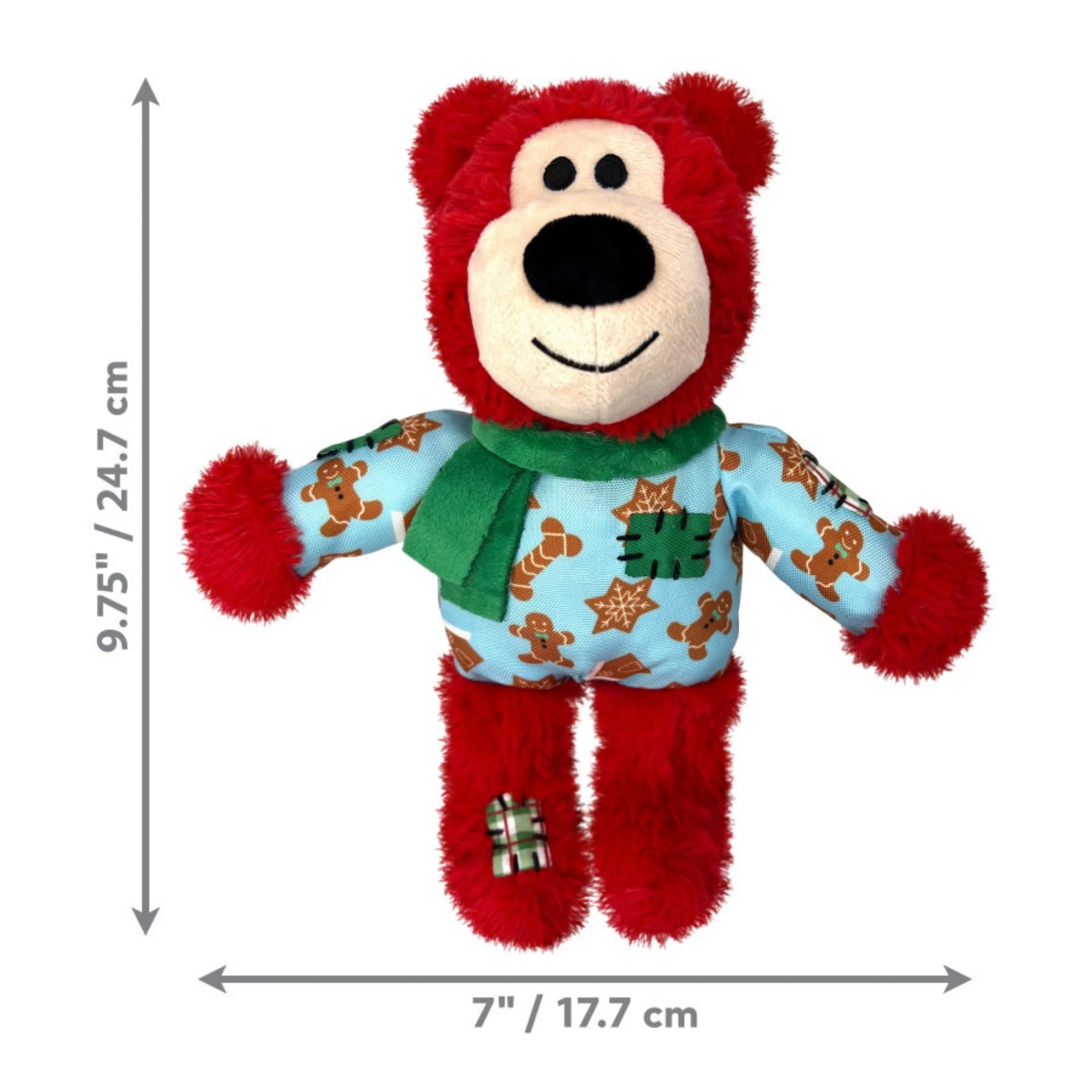 KONG Holiday Wild Knots Bear Dog Toy Assorted, 1ea/MD/LG - Image 3