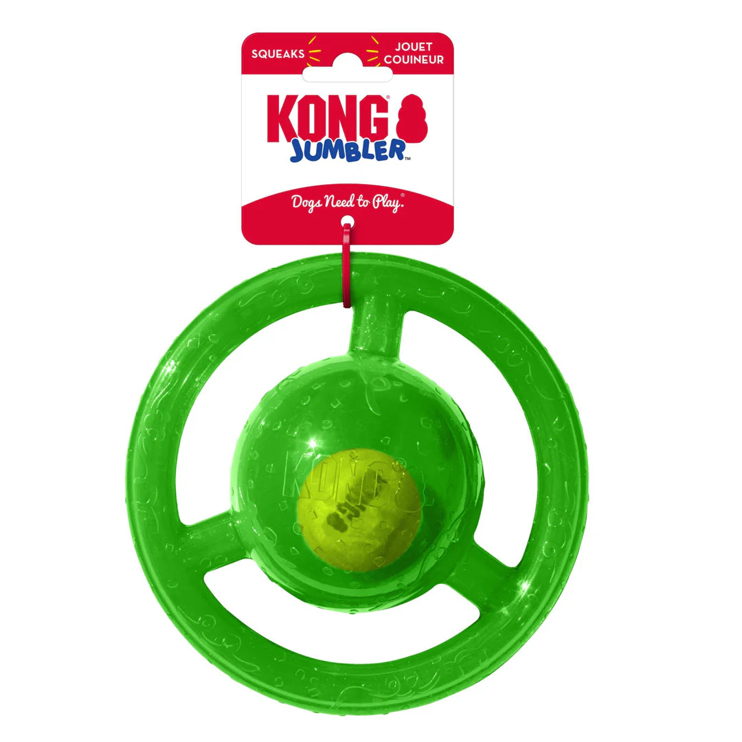 KONG Jumbler Dog Toy Disc Assorted 1ea/MD/LG - Image 2