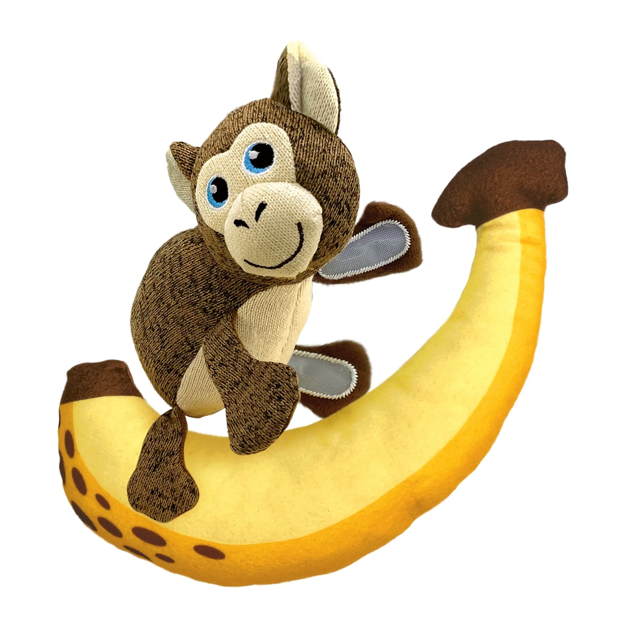 KONG Pull-A-Partz Pals Dog Toy Monkey, MD (2 pack) - Image 3