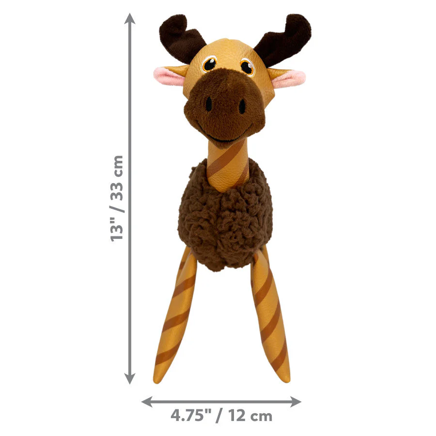 KONG Shakers Floofs Plush Dog Toy Moose, 1ea/MD - Image 2
