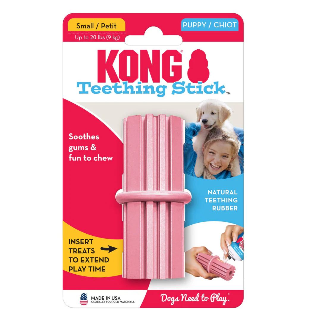 KONG Teething Stick Puppy Toy Assorted 1ea/SM - Image 2