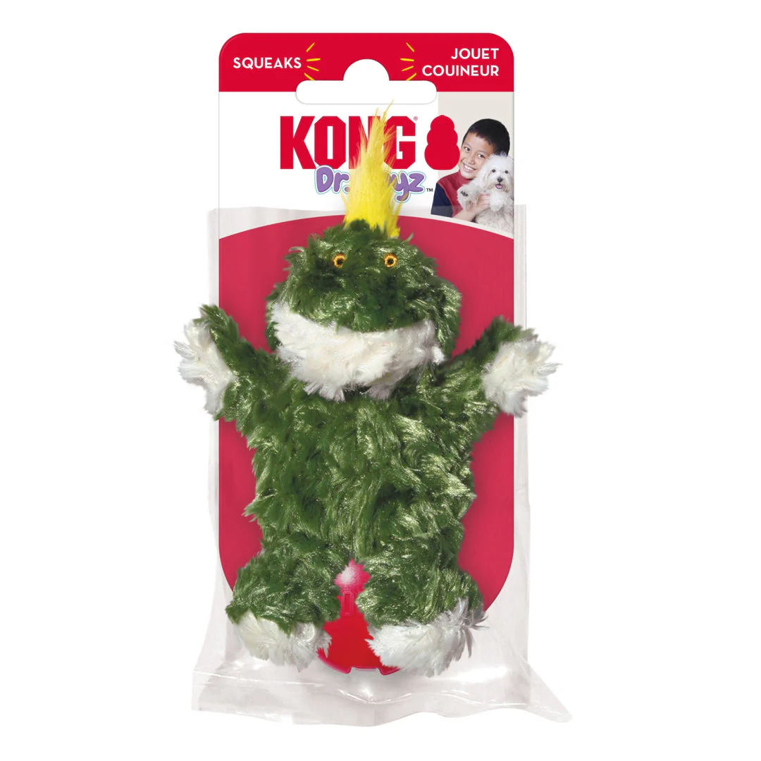 KONG Unstuffed Dog Toy Frog with Squeaker 1ea/XS - Image 2