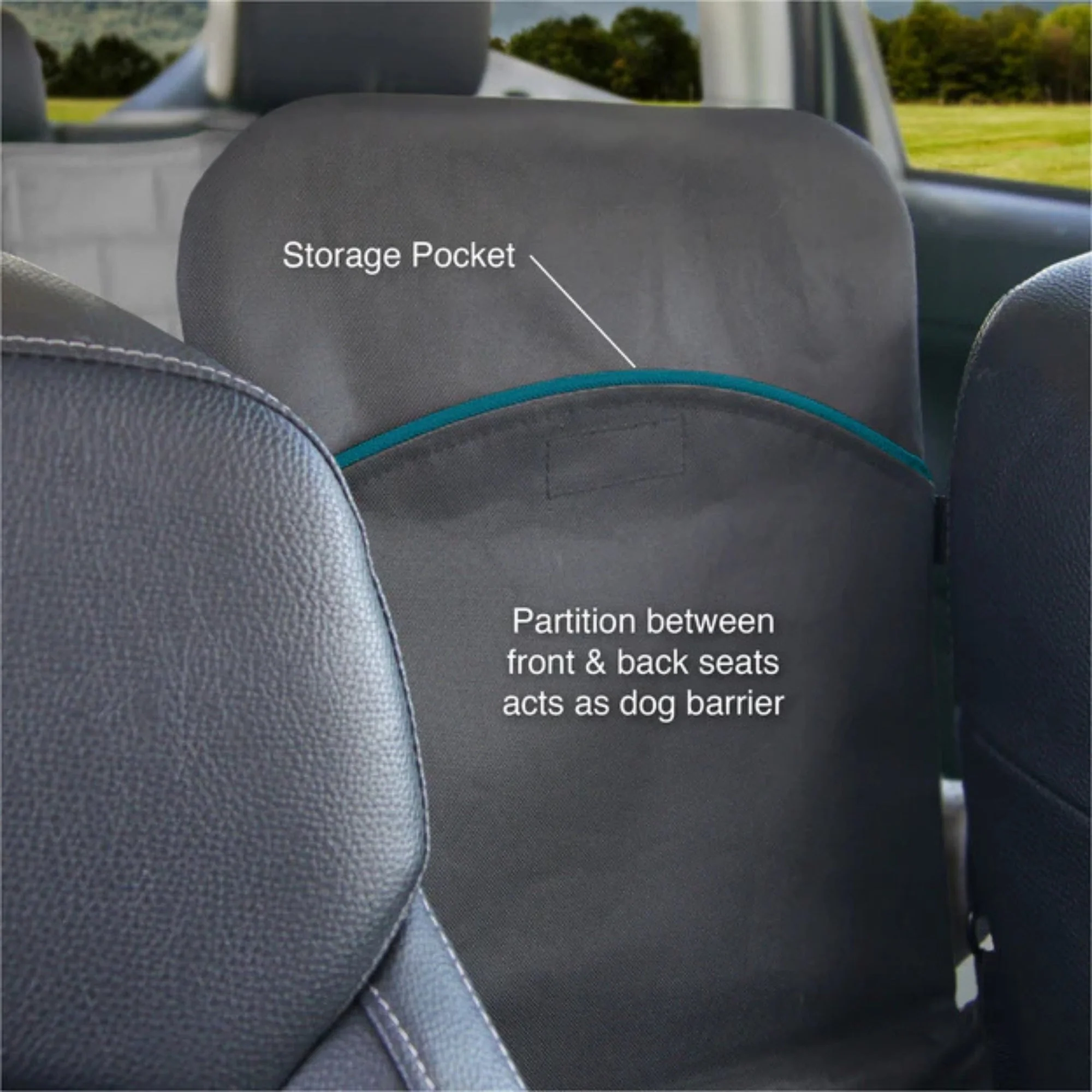 Kurgo Dog Rover Backseat Bridge Black/Charcoal - Image 2