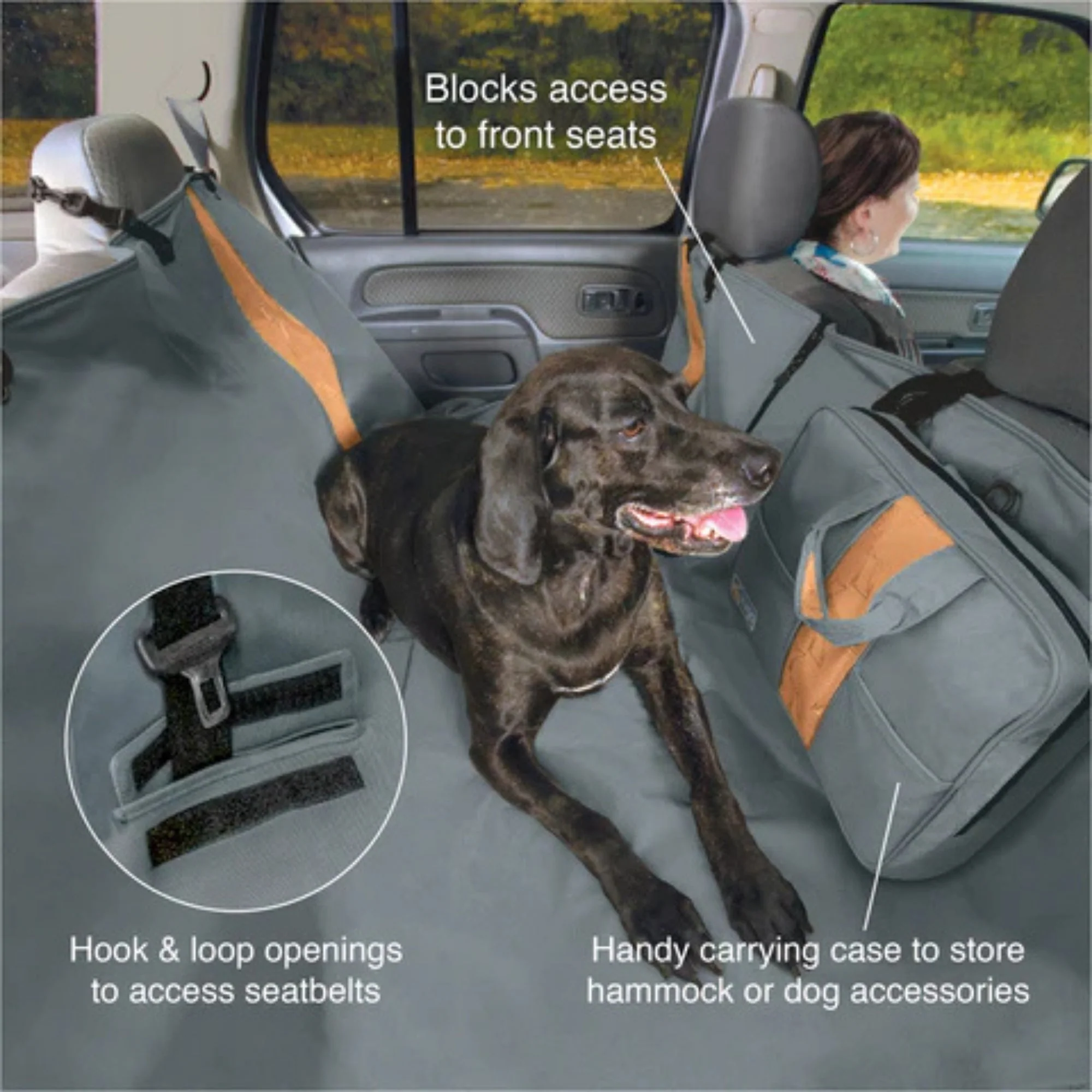 Kurgo Dog Rover Hammock Black - Image 4