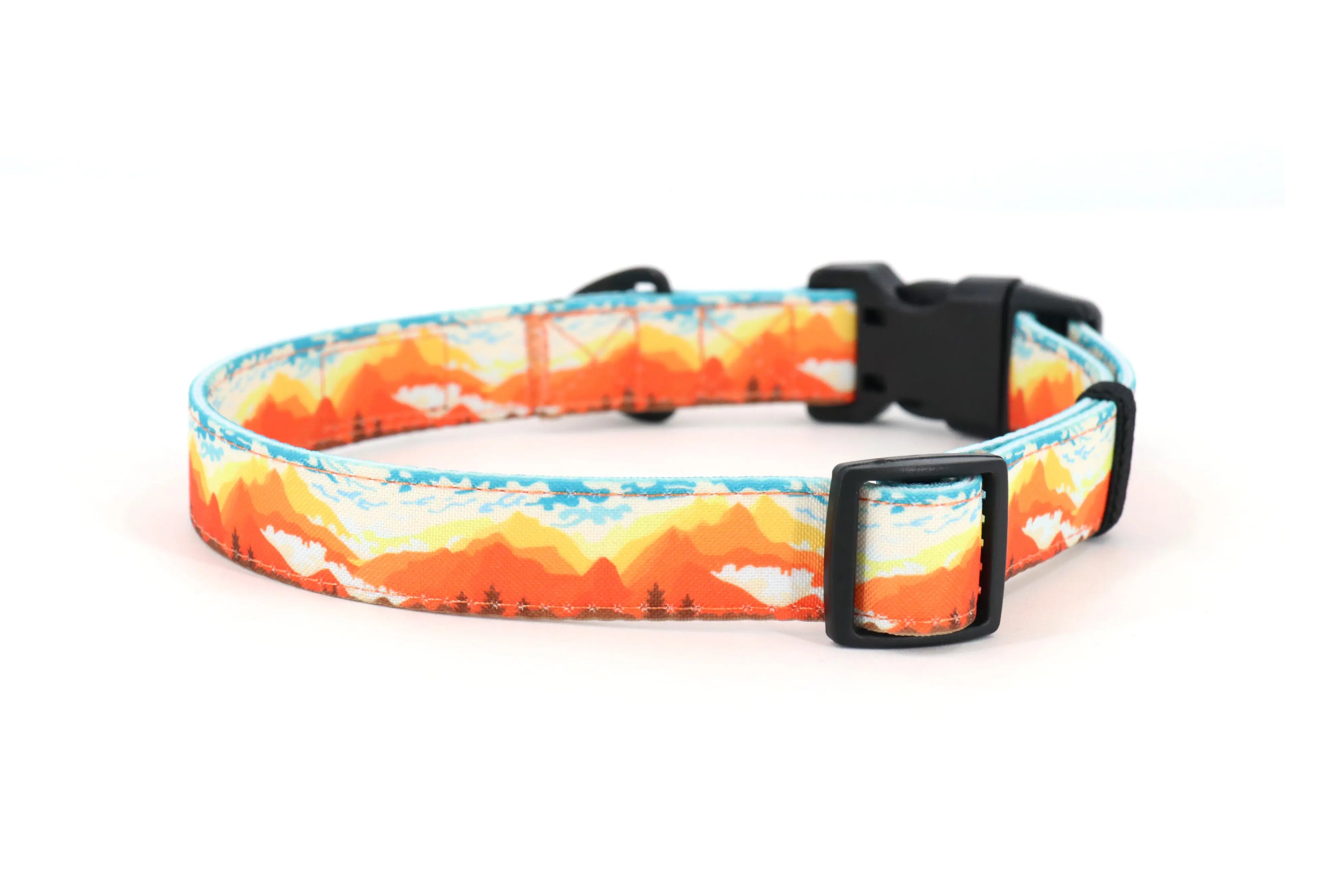 Mountainscape Adjustable Dog Collar - Orange - Image 5