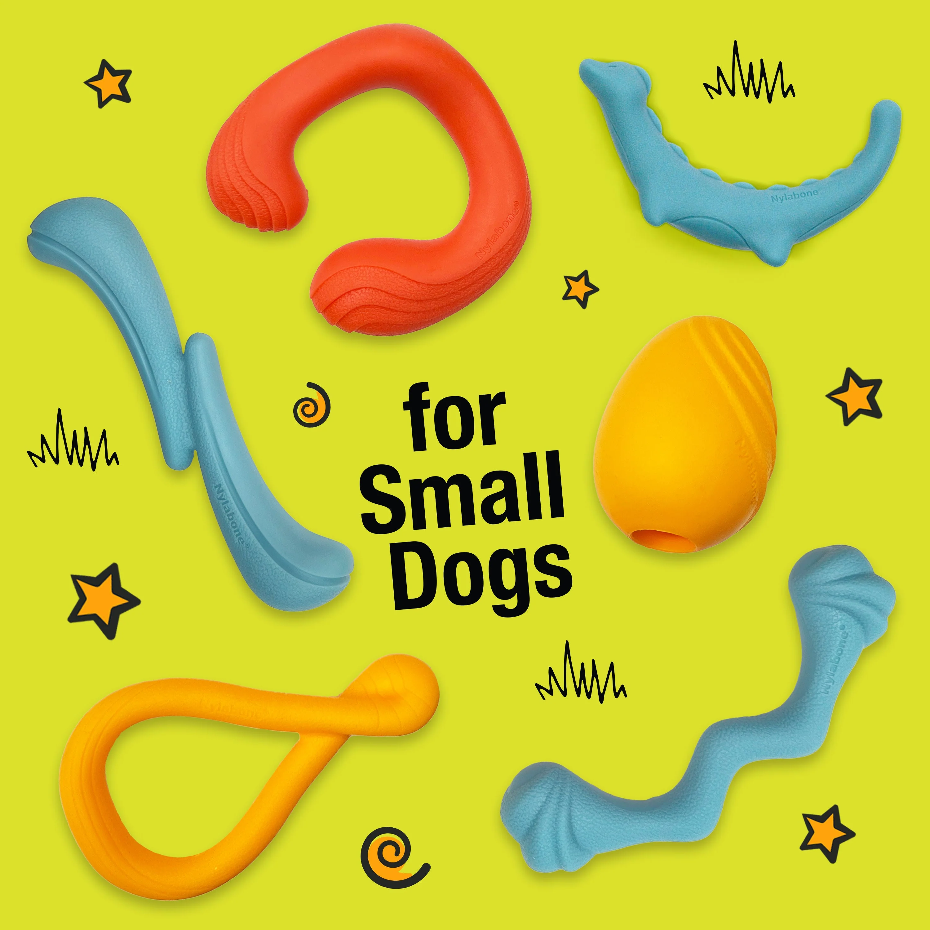 Nylabone Creative Play Eggi Dog Treat Toy Orange, 1ea/SMall/Regular Up To 25 Ibs. 1 ct - Image 3