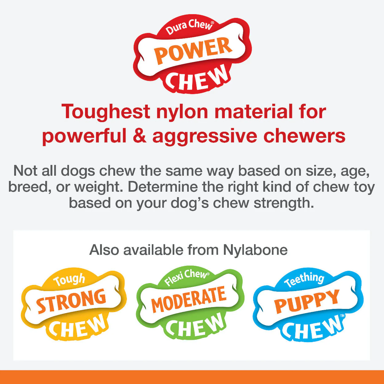 Nylabone Flavor Frenzy Power Chew Triple Pack Chicken, Corn & Ice Cream Sundae 1ea/SMall/Regular - Up To 25 Ibs. - Image 4