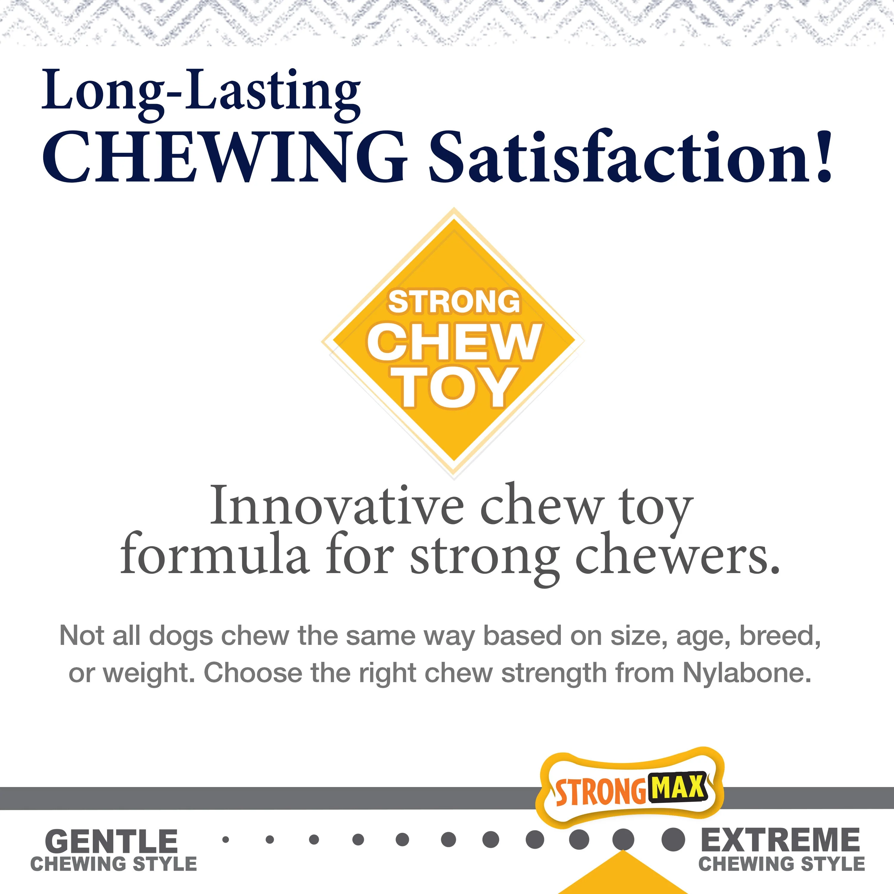 Nylabone Gourmet Style Strong Chew Toy Stick, Peanut Butter, 1ea/XL/Souper  50 Lbs. 1 ct - Image 7