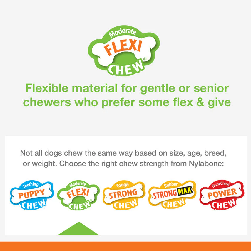 Nylabone Healthy Edibles and Flexi Chew Value Pack Chicken Bacon, 1ea/SMall/Regular Up To 25 Ibs. 3 ct - Image 4