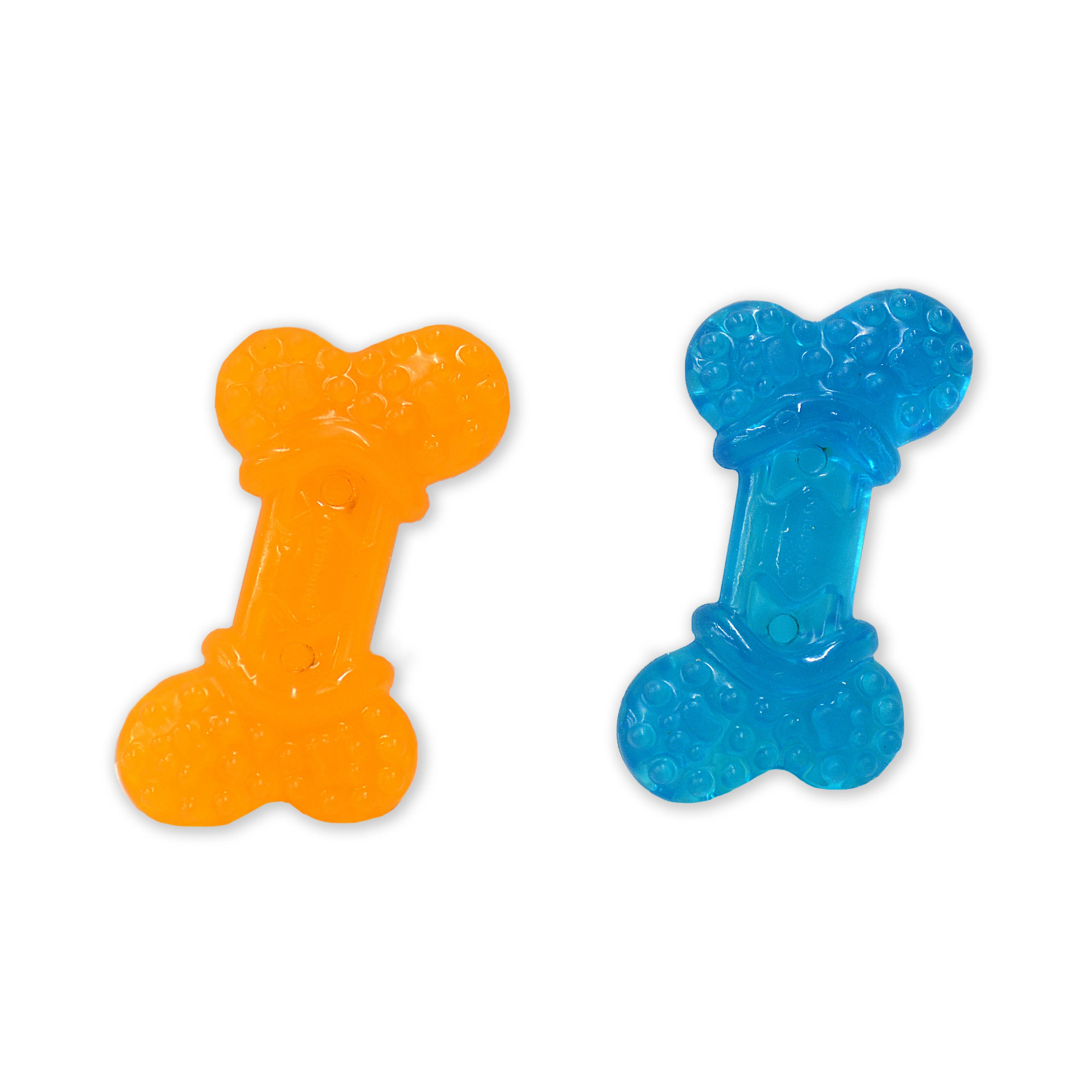 Nylabone Moderate Chew FlexiChew Bone Peanut Butter Bacon, Orange Blue, 1ea/XXS/Tiny Up To 8 Lbs. 2 ct - Image 3