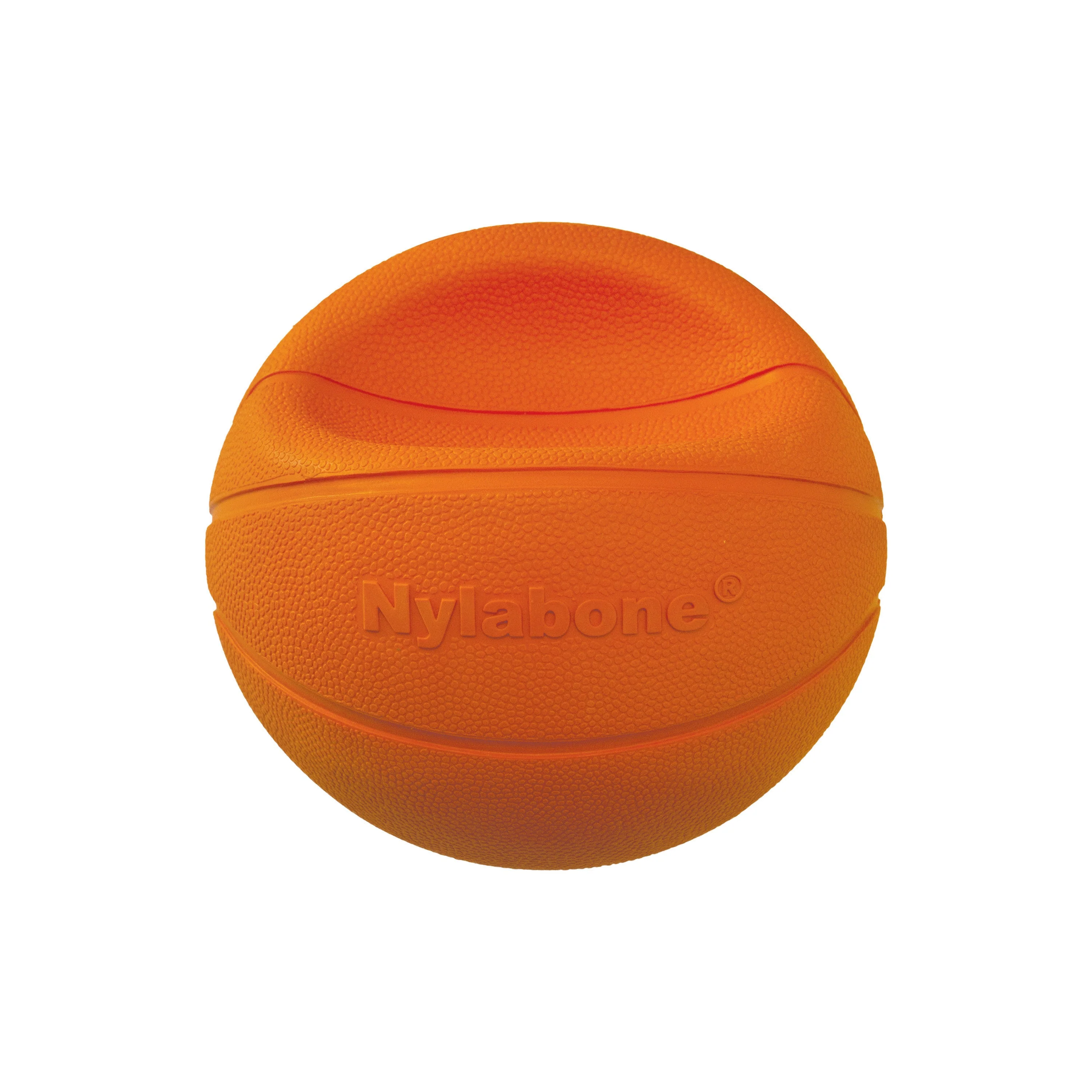 Nylabone Power Play Dog Basketball BBall Gripz 1ea/Medium/Wolf  Up To 35 Lbs. 4.5 in 1 ct - Image 9