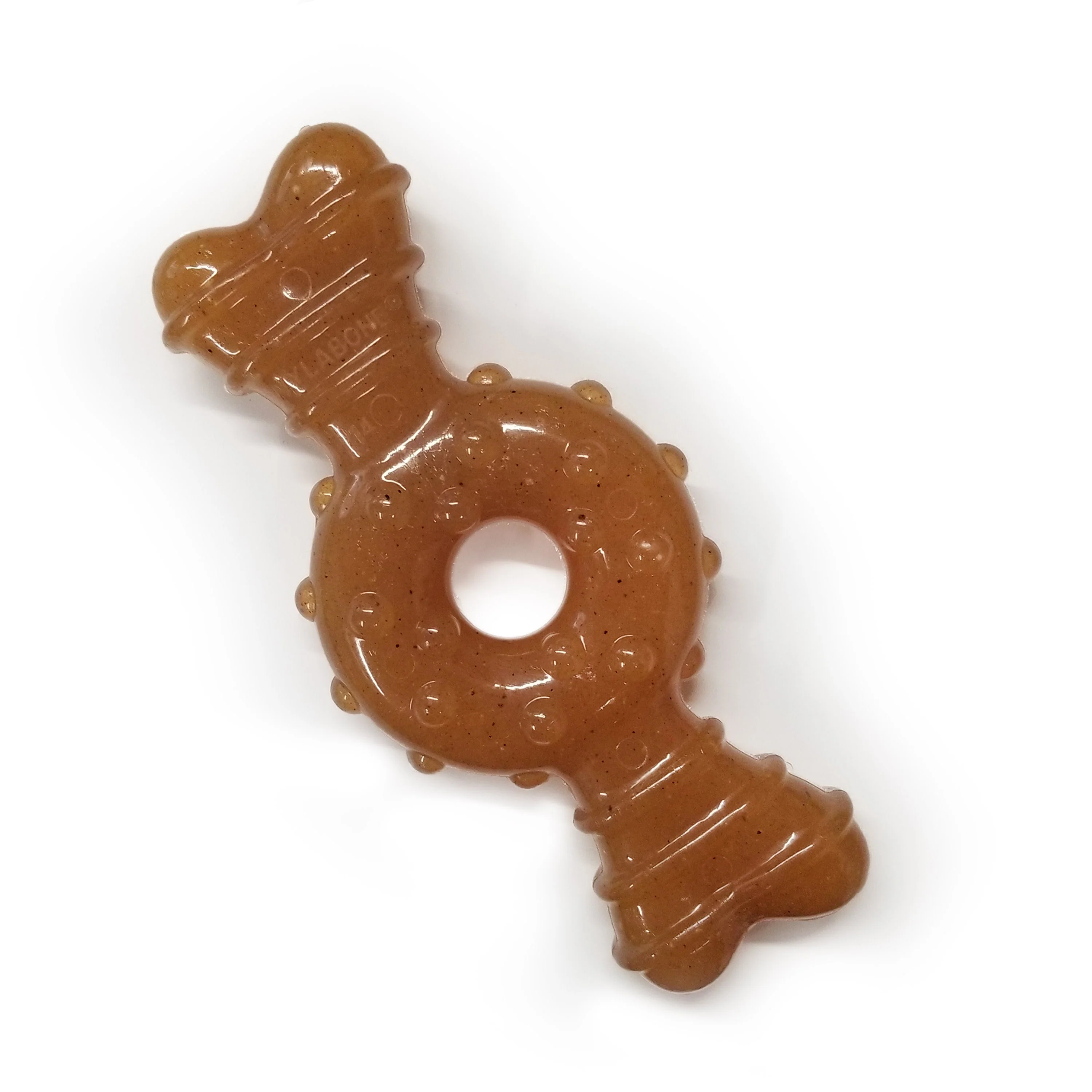 Nylabone Puppy Ring Bone Teething Toy for Puppies Chicken, 1ea/Medium/Wolf Up To 35 Lbs. 1 ct - Image 7
