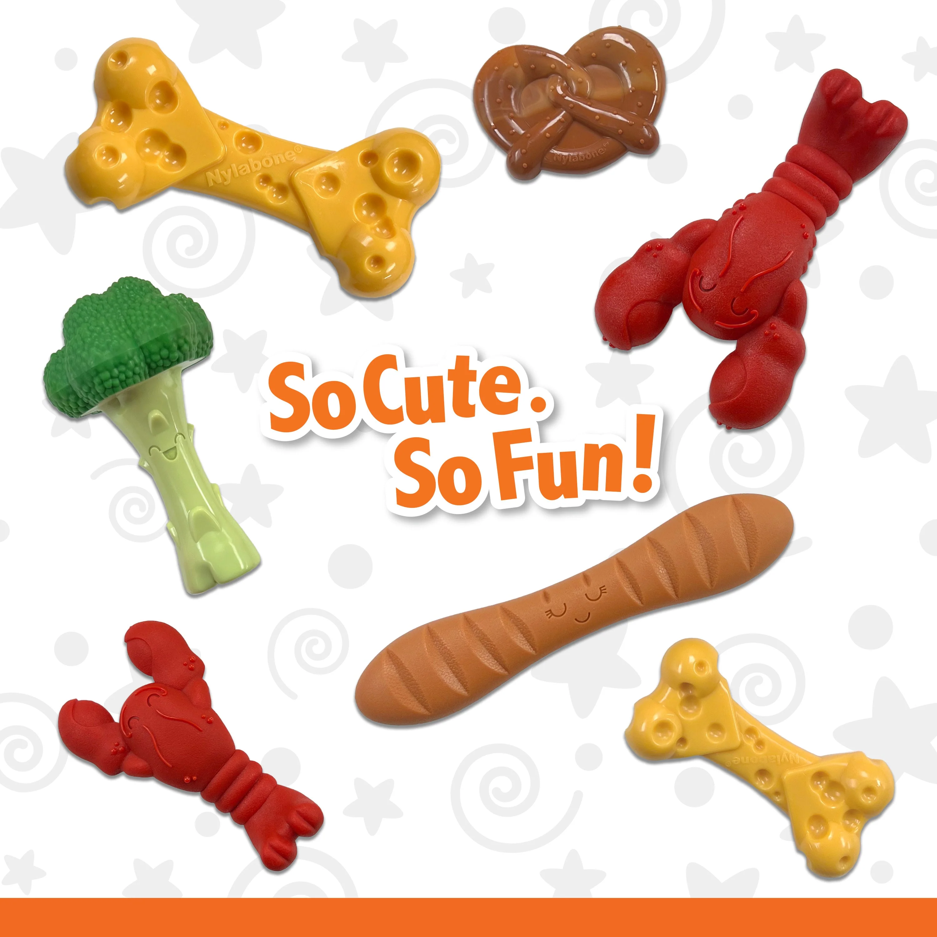 Nylabone Power Chew Lobster Dog Toy Filet Mignon, 1ea/Medium/Wolf Up To 35 Lbs. 1 ct - Image 5
