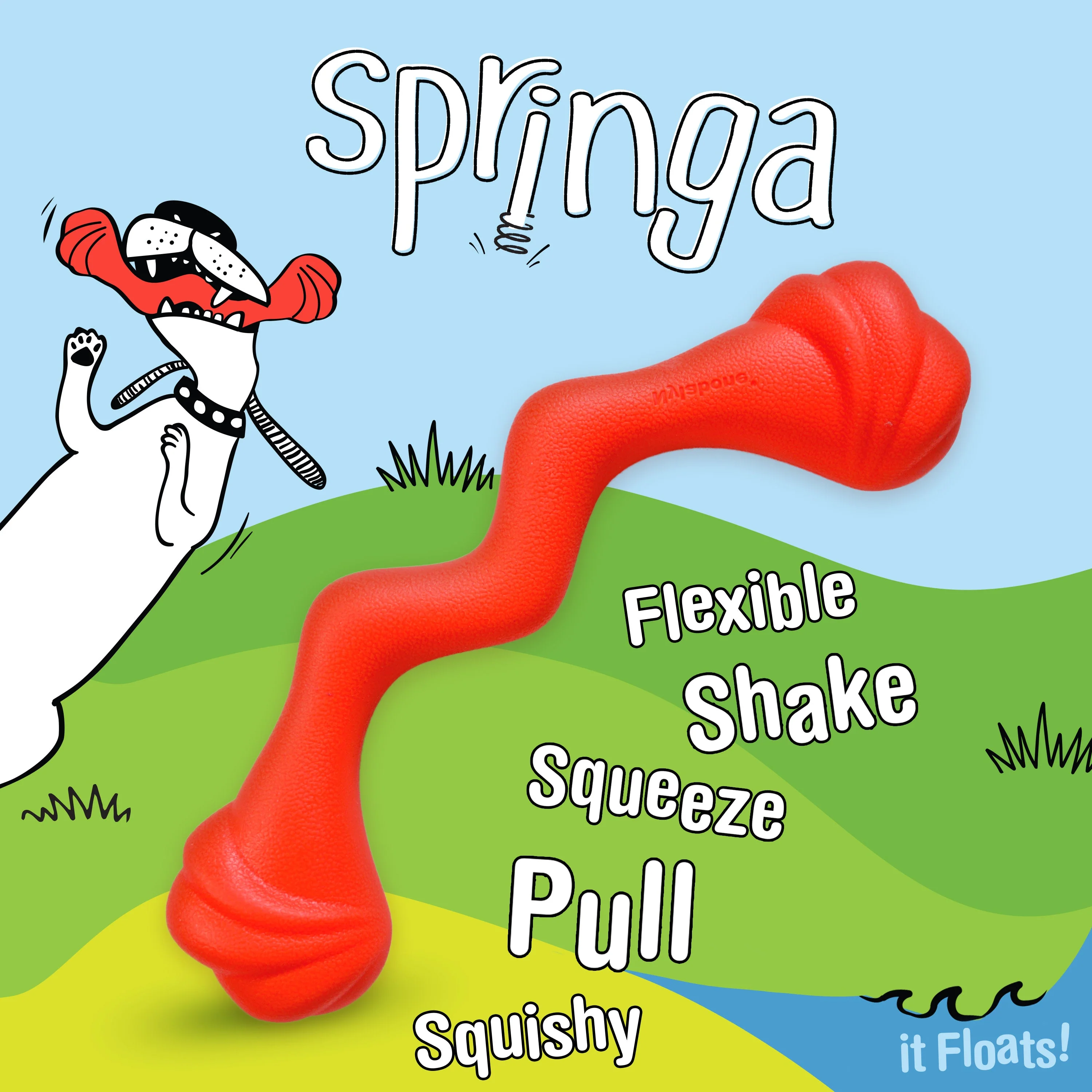 Nylabone Creative Play Springa Dog Pull Toy Red, 1ea/Large/Giant  Up To 50 Lbs. 1 ct - Image 13