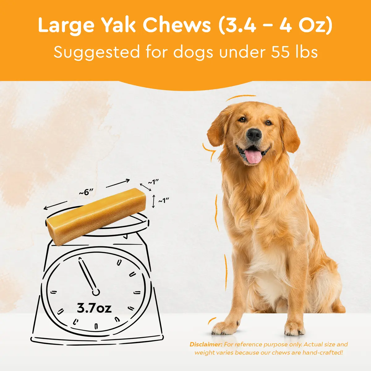 Pumpkin Flavored Yak Cheese Chew - made with REAL PUMPKIN Puree - Single - Image 10