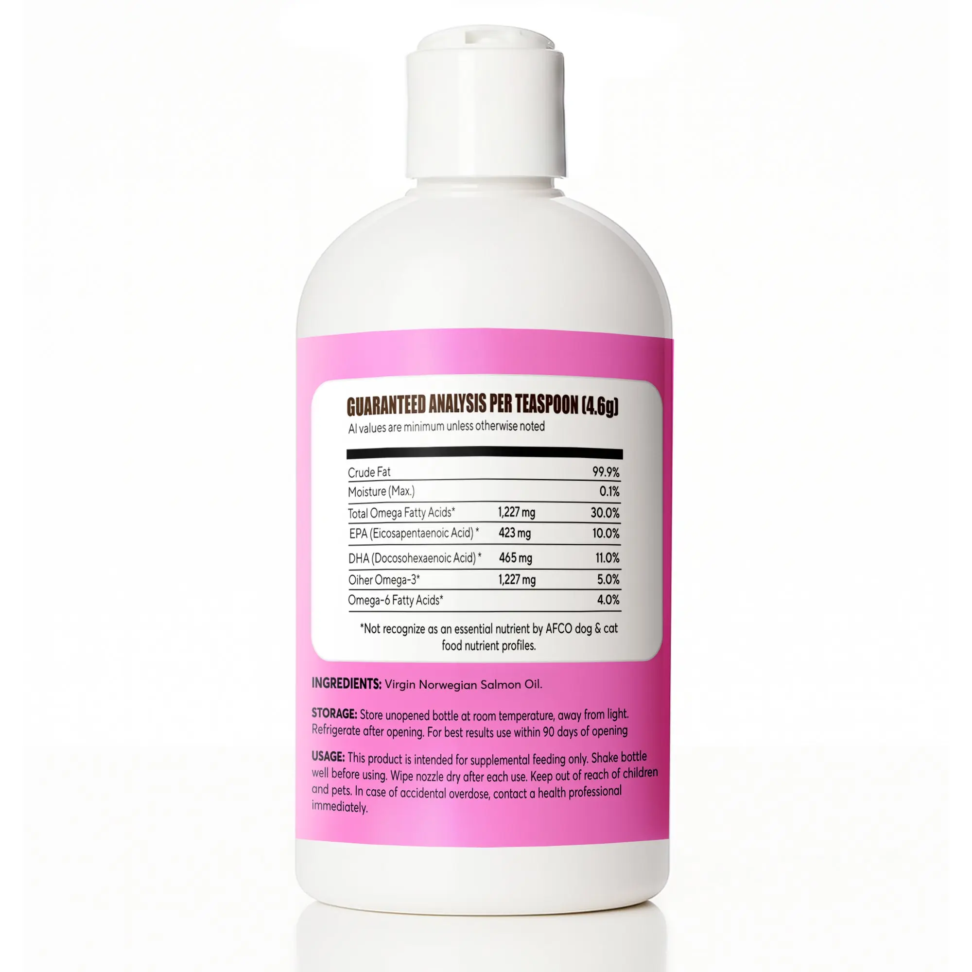 Pure Salmon Oil for Dogs β Omega 3 & 6 Supplement for Shiny Coat, Healthy Skin, Joint & Immune Support, All Breeds, 16 oz Wellness pet farm - Image 2