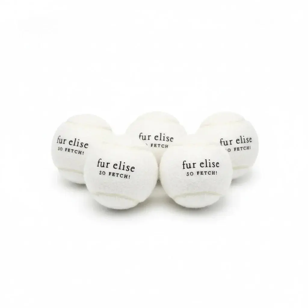 So Fetch! Tennis Ball Pack of 5 - Ivory