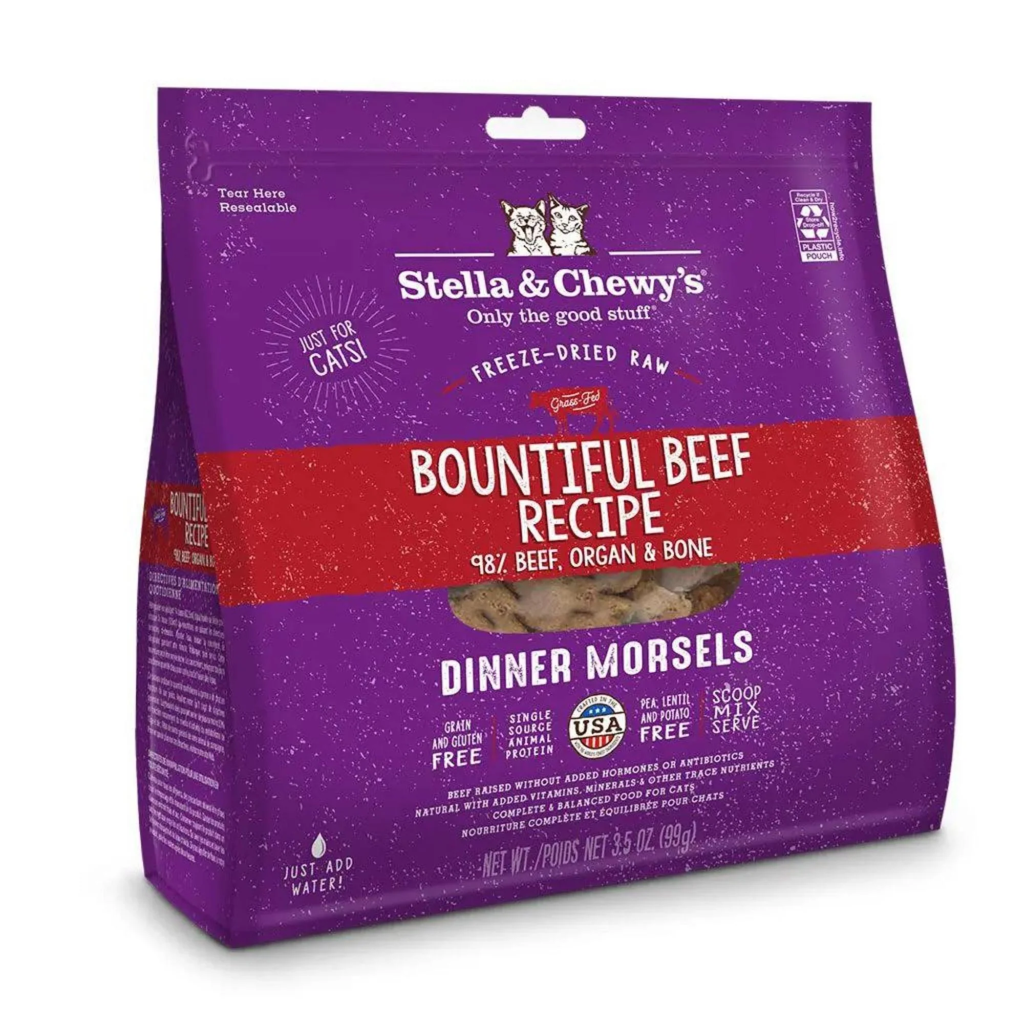 Stella and Chewys Bountiful Beef Freeze Dried Raw Dinner Morsels 18oz. - Image 2