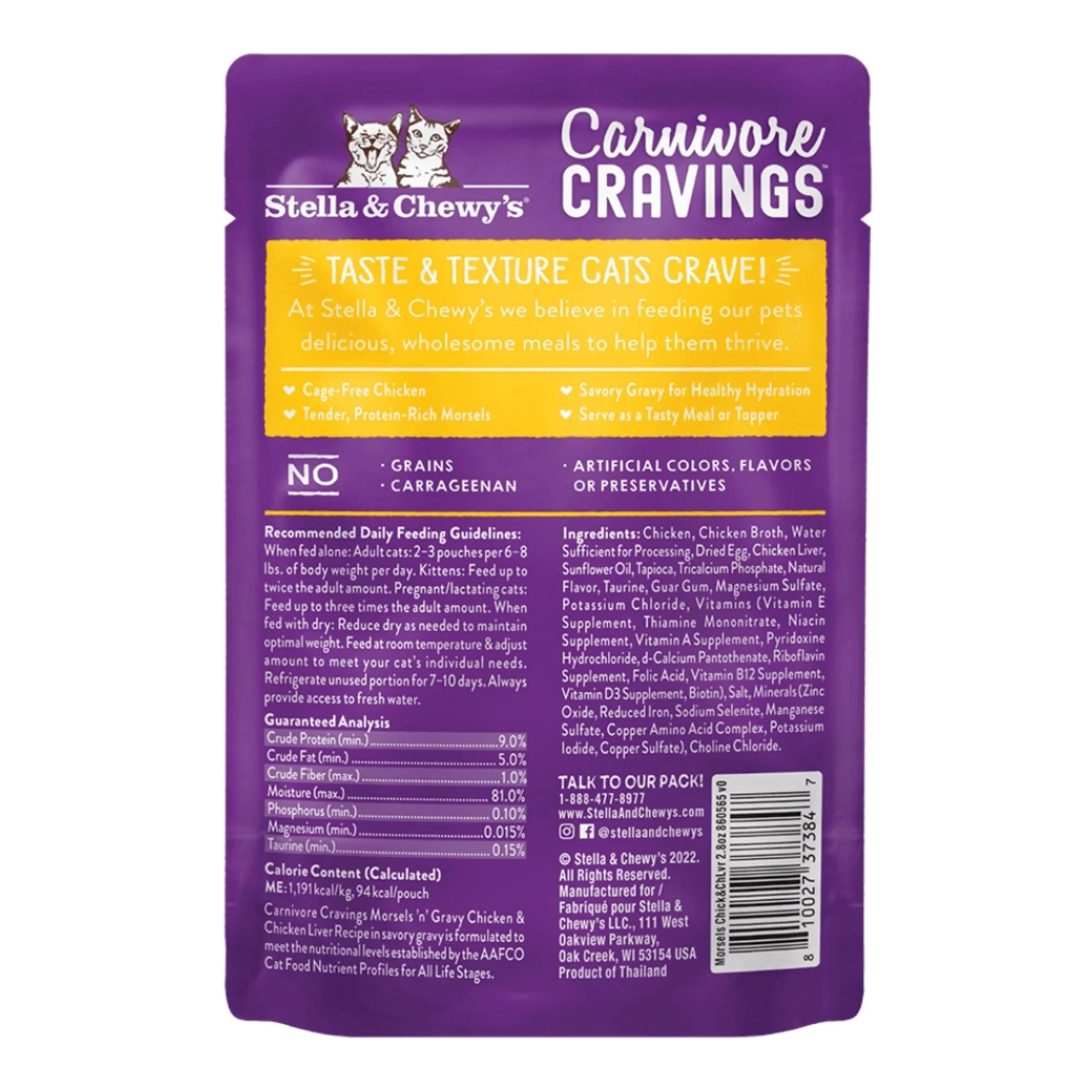 Stella and Chewys Carnivore Cravings MorselsNGravy Chicken and Chicken Liver Recipe 2.8oz. (Case of 24) - Image 4