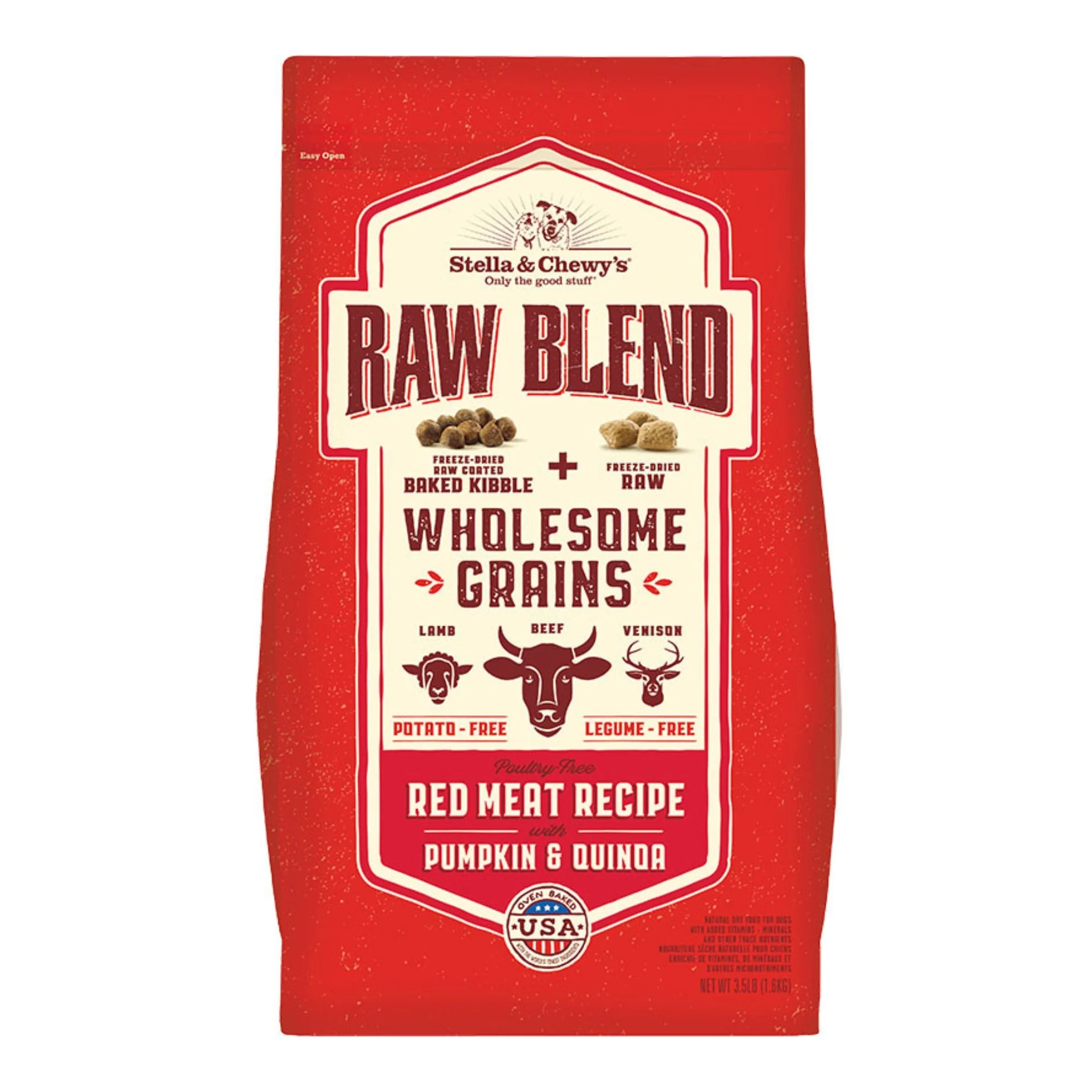 Stella & Chewy's Dog Raw Blend Wholesome Red Meat 3.5Lb - Image 2