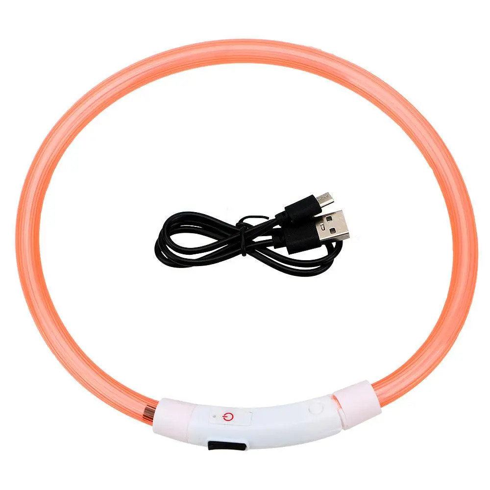 Usb Rechargeable Glow-In-The-Dark Pet Collar With Three Flashing Modes - Image 4